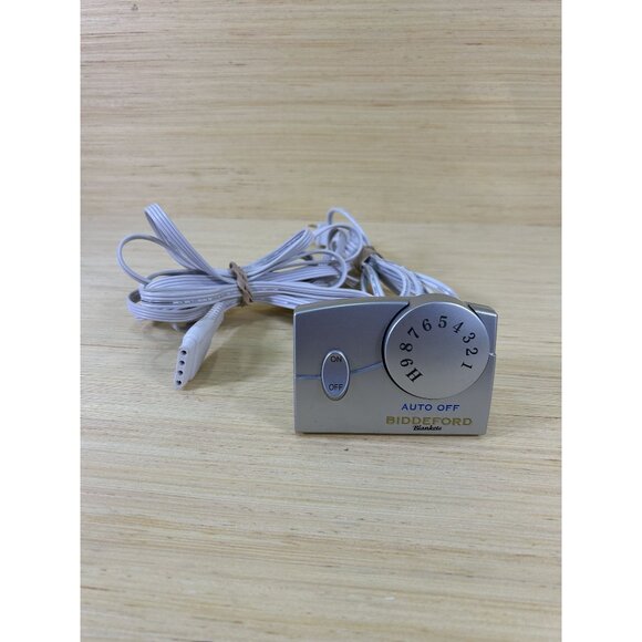 Biddeford Electric Blanket Cord Controller Silver Model TC11BA - Picture 1 of 3